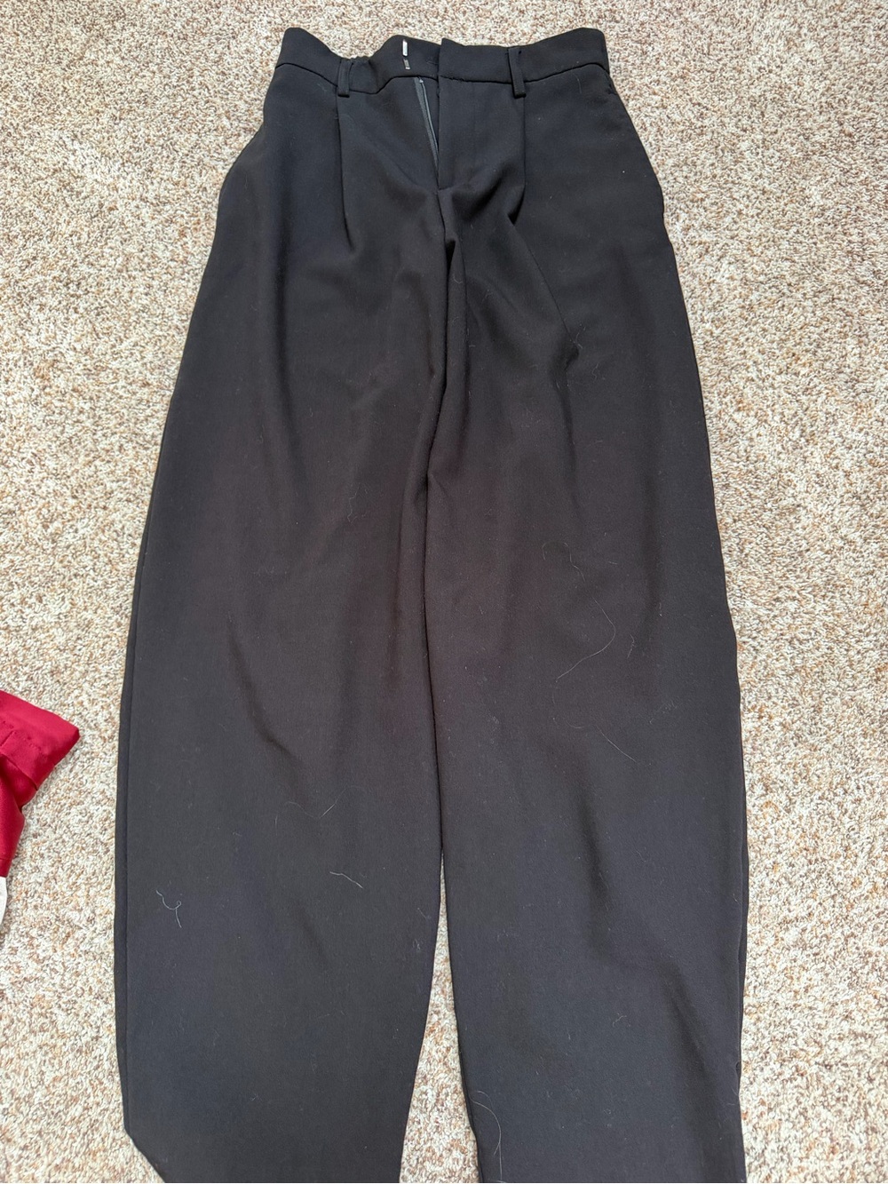 SO womens Black Pleated Dress Pants